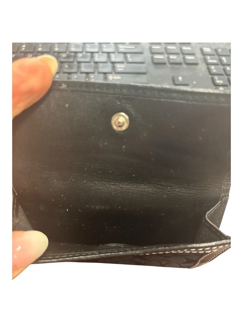 Coach Black C Patterned Women's Wallet - Picture 8 of 8